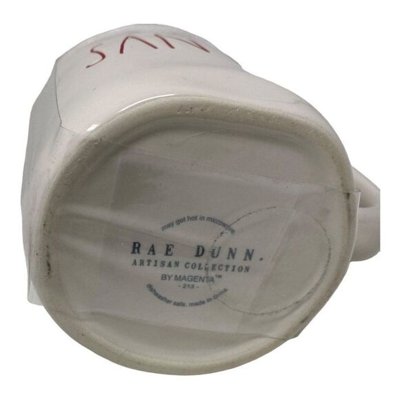 Rae Dunn Holiday Christmas “Santa” Mug With Red Hat‎ Topper LL Elf Novelty Tea - Picture 4 of 5